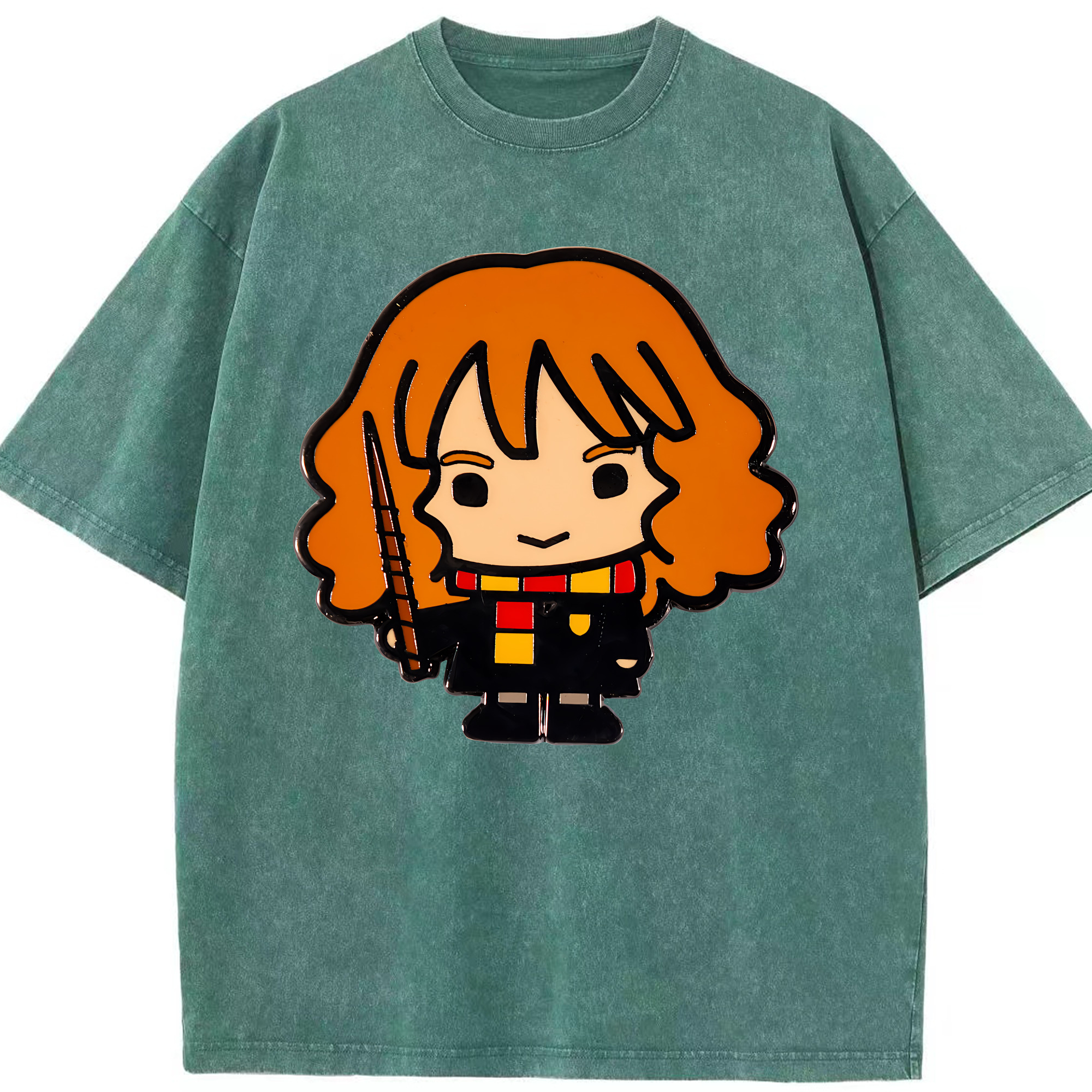 （画像用） Harry Potter ハリー・ポッターシリーズ 綿100% ヴィンテージ風 半袖Tシャツ（フロントプリント）